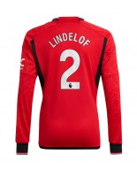 Manchester United Victor Lindelof #2 Domácí Dres 2023-24 Dlouhý Rukáv